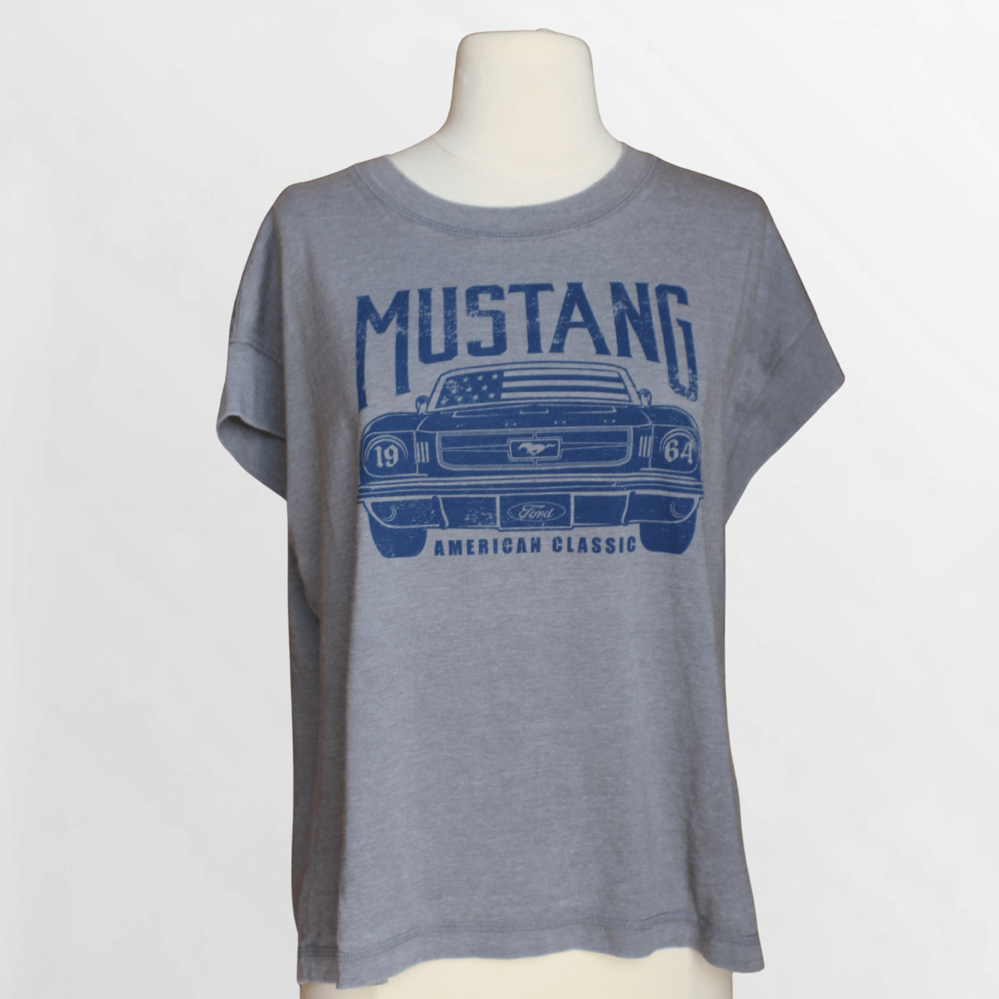 Women's Grey 1964 Mustang Sleeveless Top - Ford Show Parts
